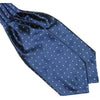 Navy Blue Polka Dot Ascot/Cravat Tie