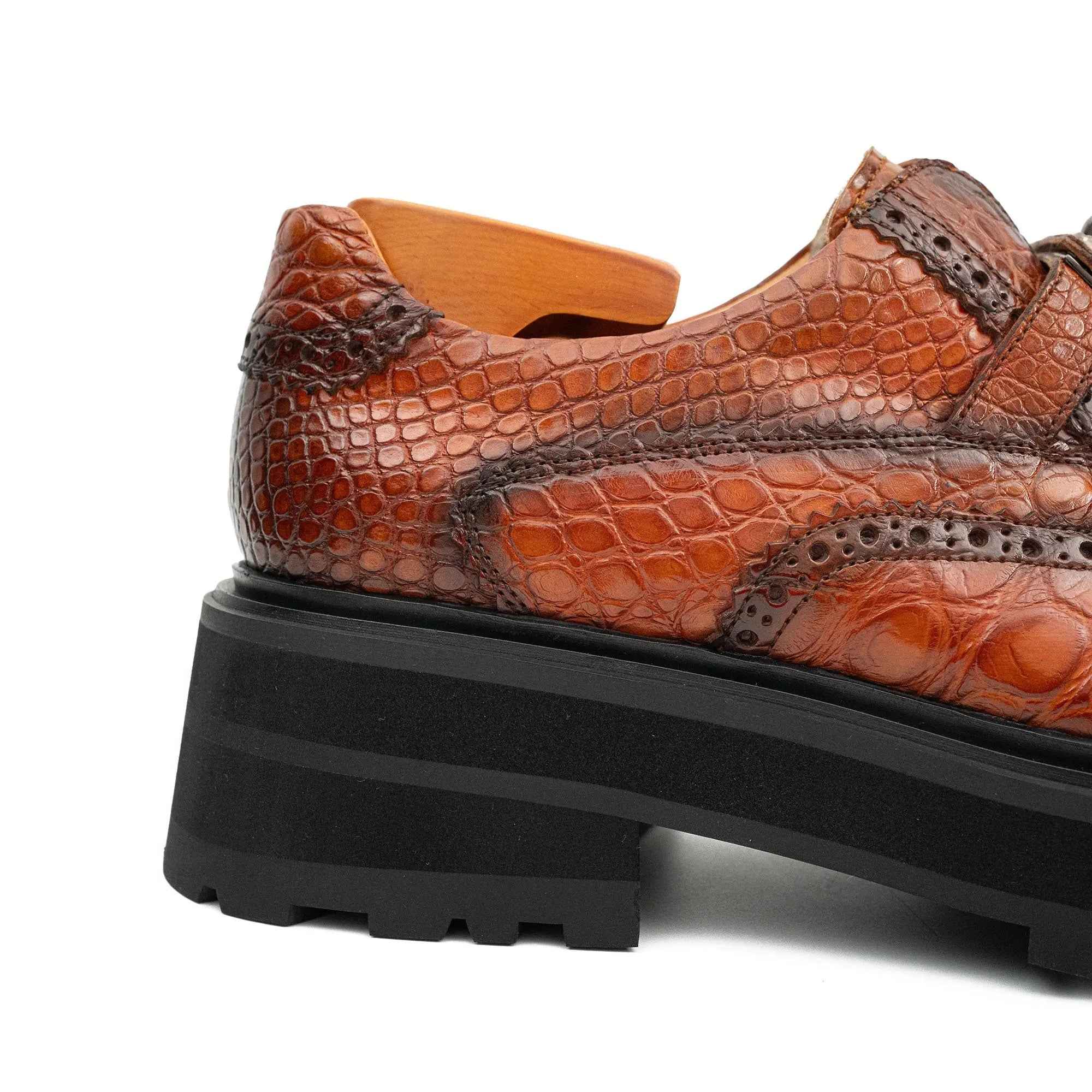 Nile Crocodile Leather Loafers Shoes