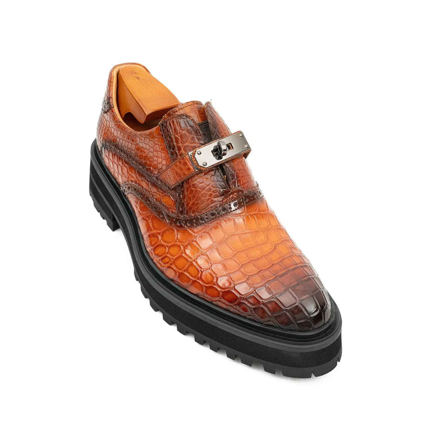 Nile Crocodile Leather Loafers Shoes
