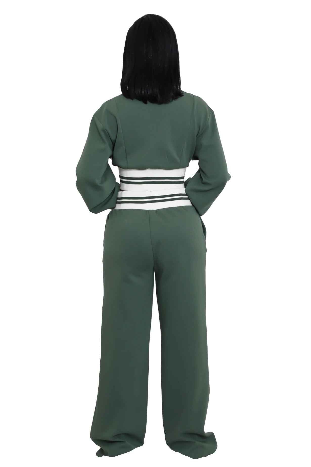 WOMEN FASHION CASUAL TWO PIECE PANT SET