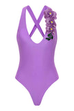 Goddess in Lilac One Piece Swimsuit