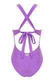 Goddess in Lilac One Piece Swimsuit