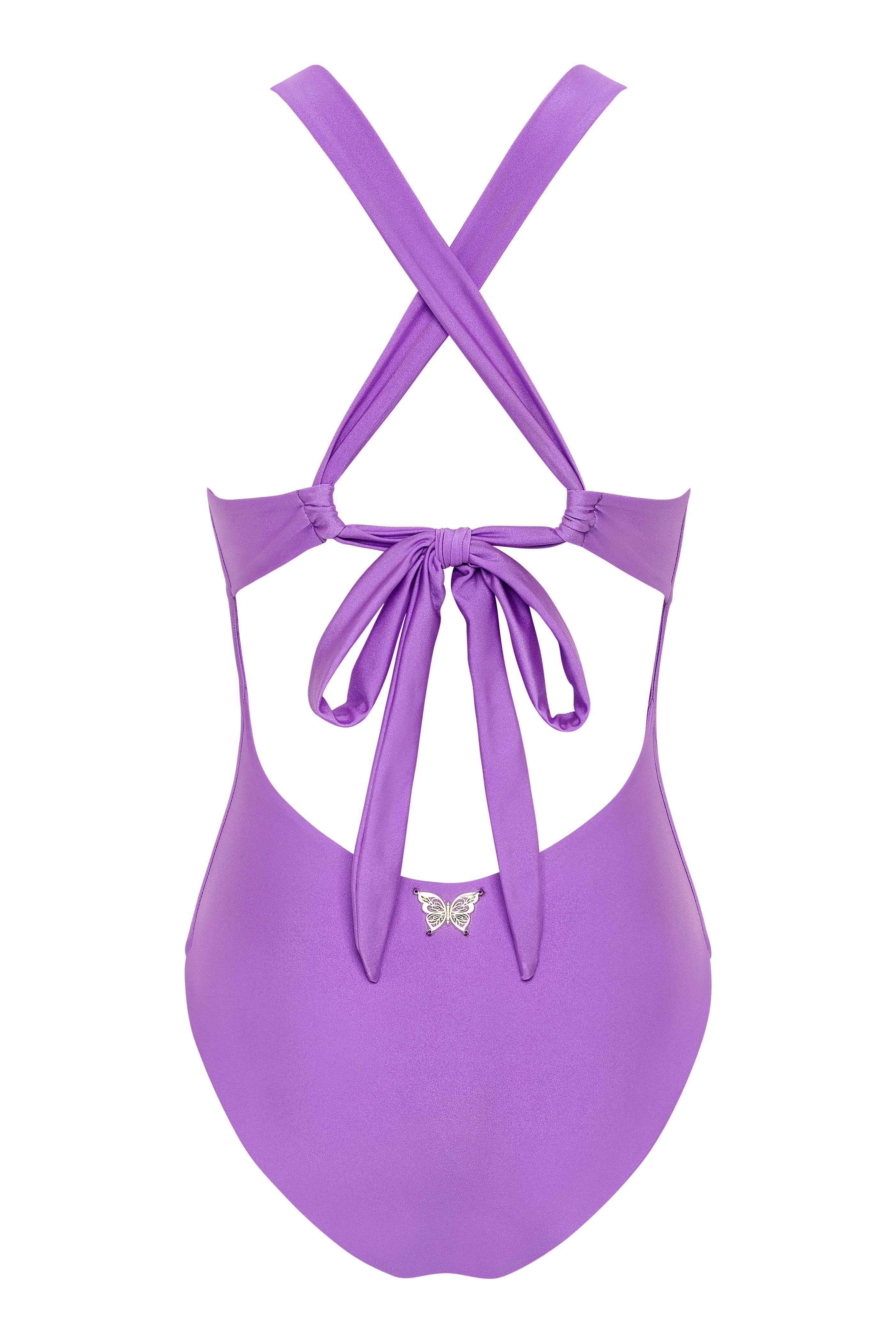 Goddess in Lilac One Piece Swimsuit