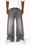 SLATE WIDEBOY SPLATTER DENIM