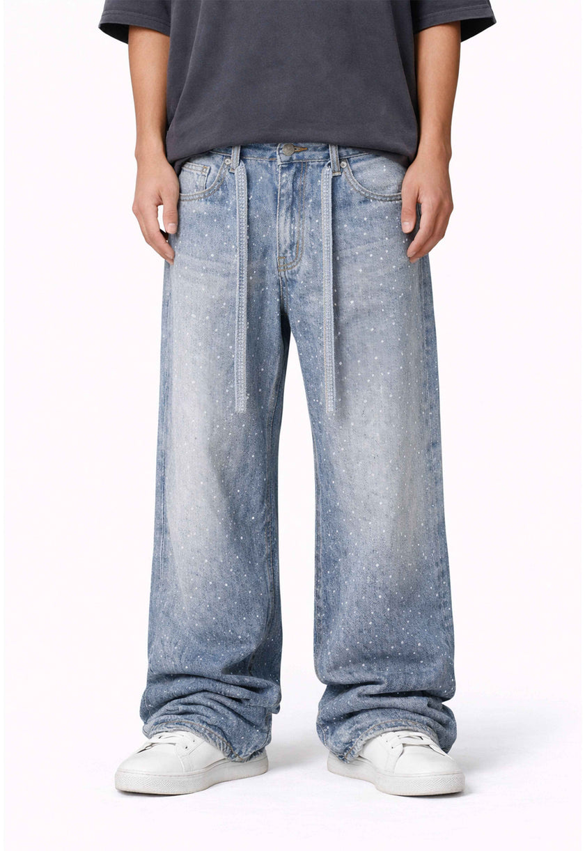 AZUL RHINESTONE DENIM