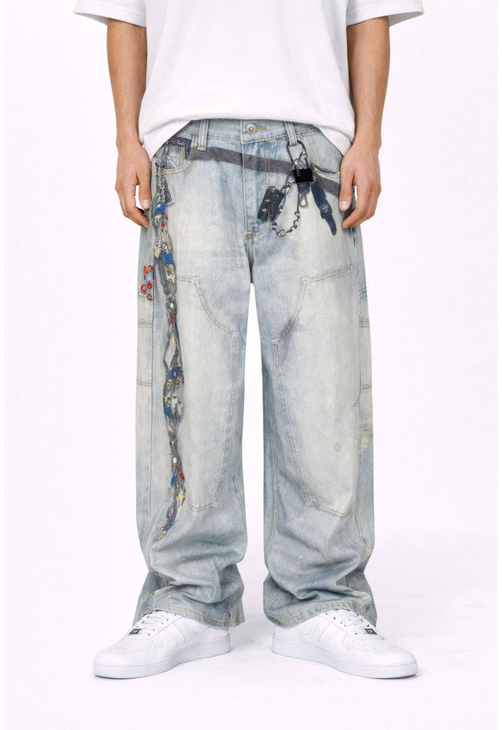 WIDEBOY PADLOCK DENIM