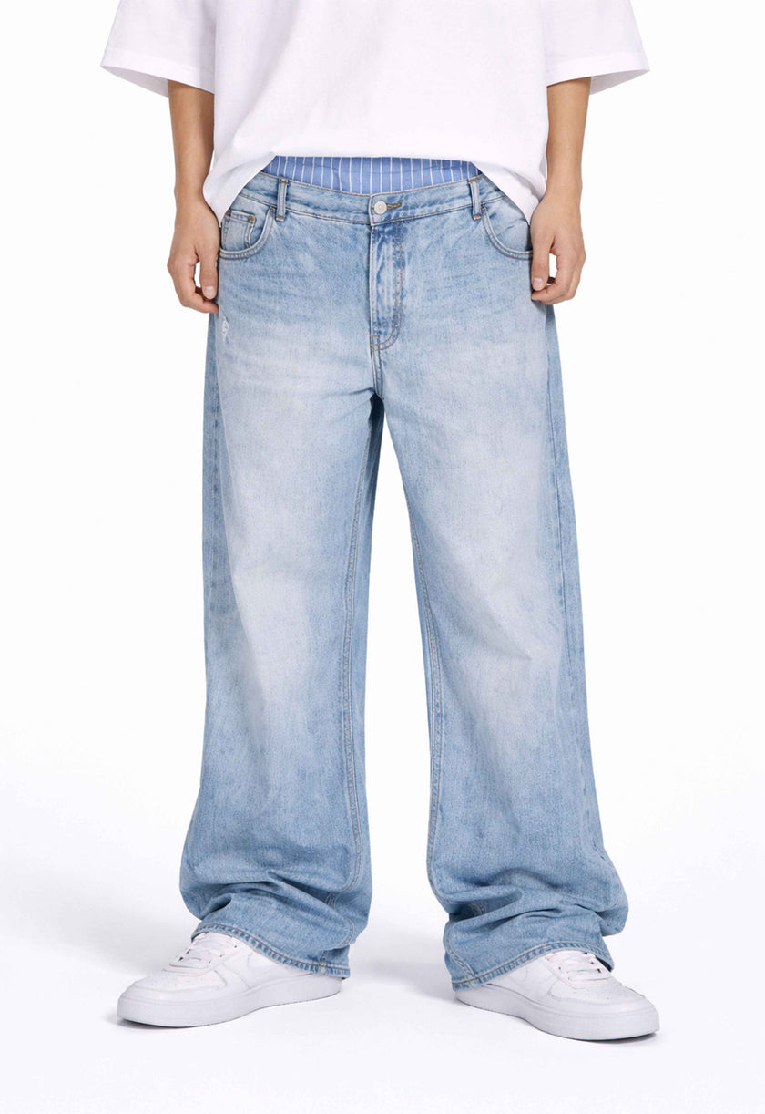 CONTRAST BOXER DENIM