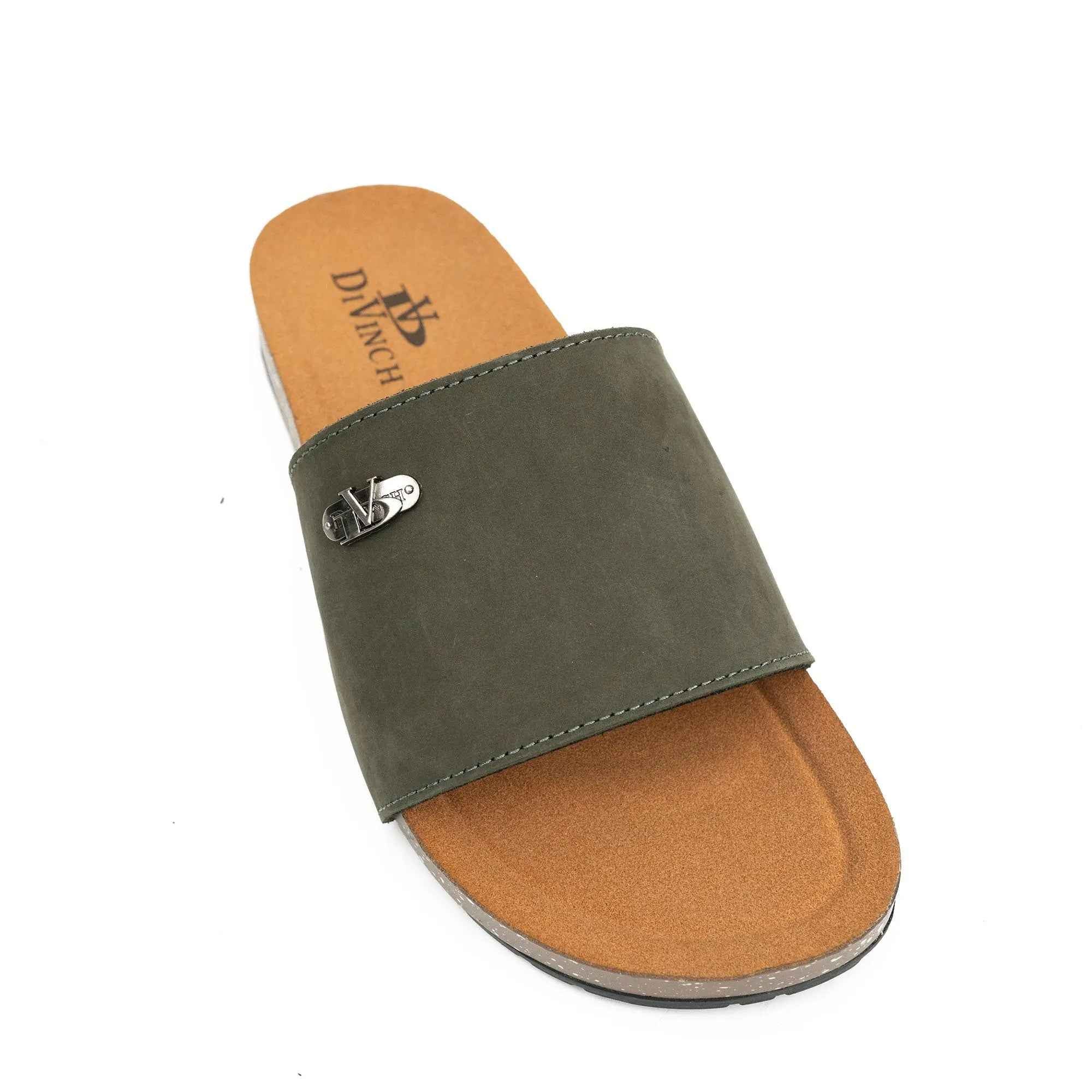 Olive Green Single - Strap Slides