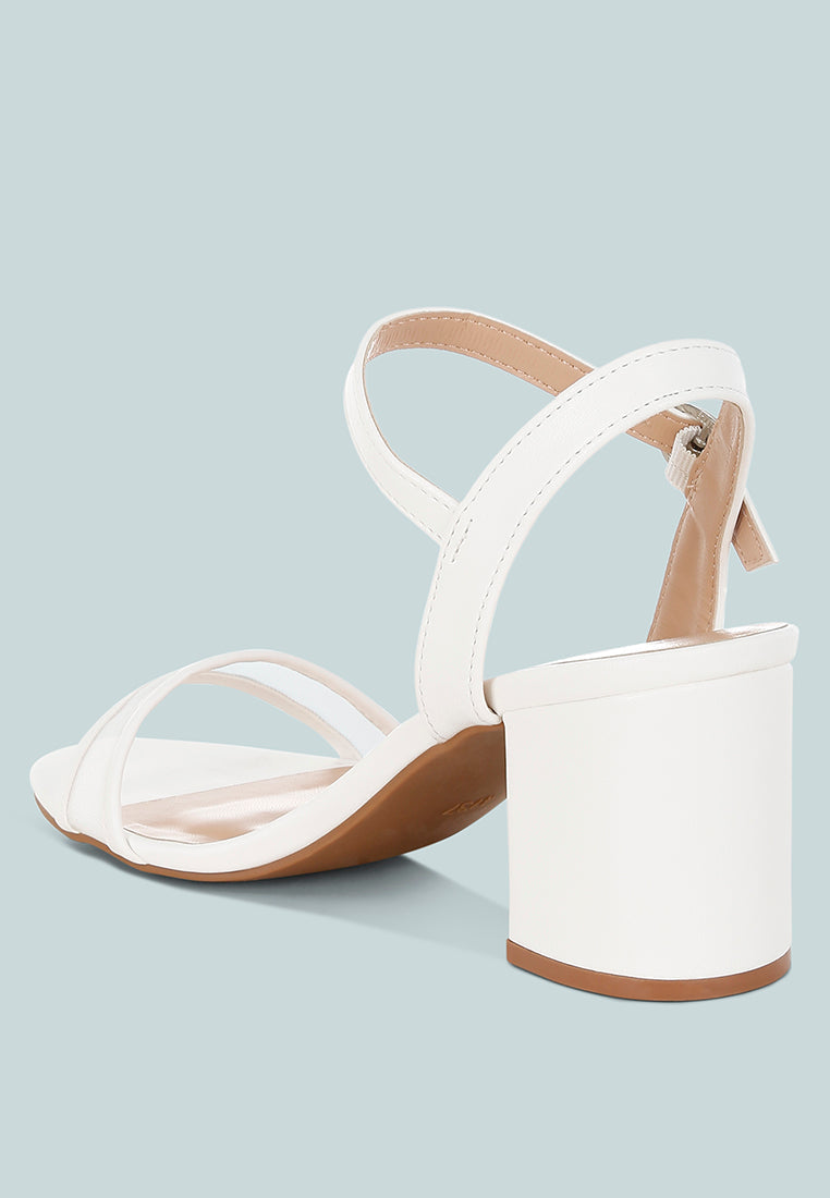 Orpina Mesh Pin Buckle Block Heels