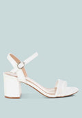 Orpina Mesh Pin Buckle Block Heels