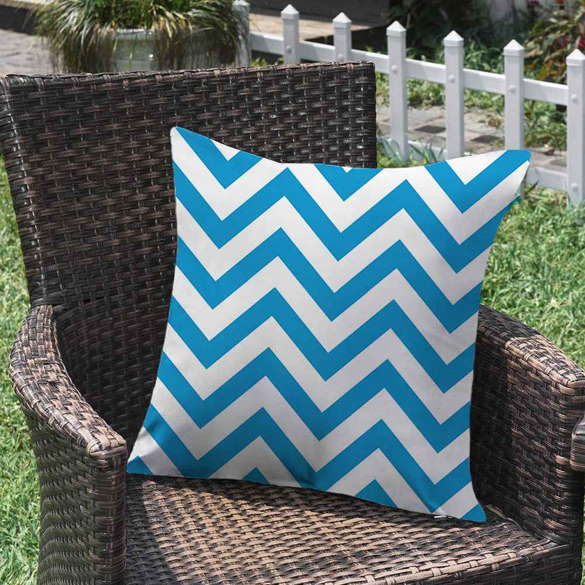 2 size options Stripes/Waving Outdoor Waterproof Pillow (With Insert) waterproof outdoor throw pillow, great for your outdoor furniture