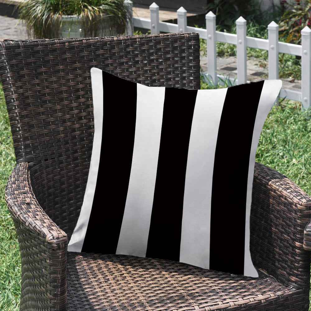 2 size options Stripes/Waving Outdoor Waterproof Pillow (With Insert) waterproof outdoor throw pillow, great for your outdoor furniture