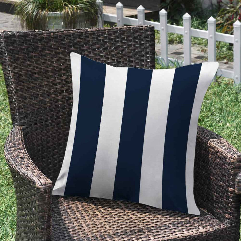 2 size options Stripes/Waving Outdoor Waterproof Pillow (With Insert) waterproof outdoor throw pillow, great for your outdoor furniture