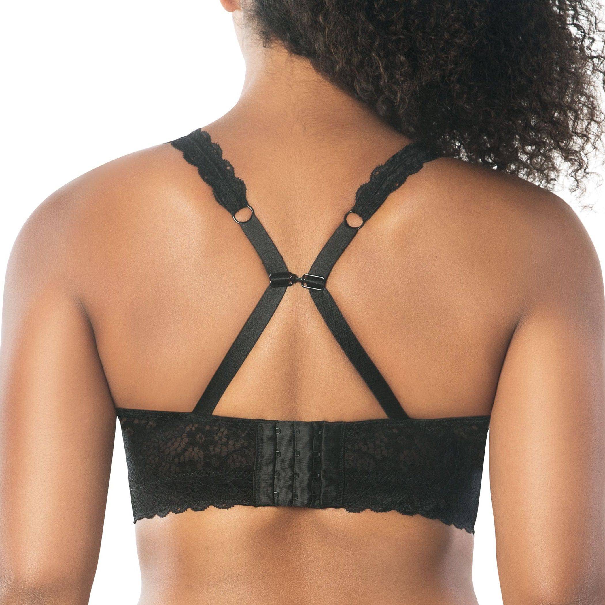 Adriana Wire-Free Full Bust Supportive Bralette - Black