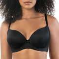 Casey Plunge Molded T-Shirt Bra - Black