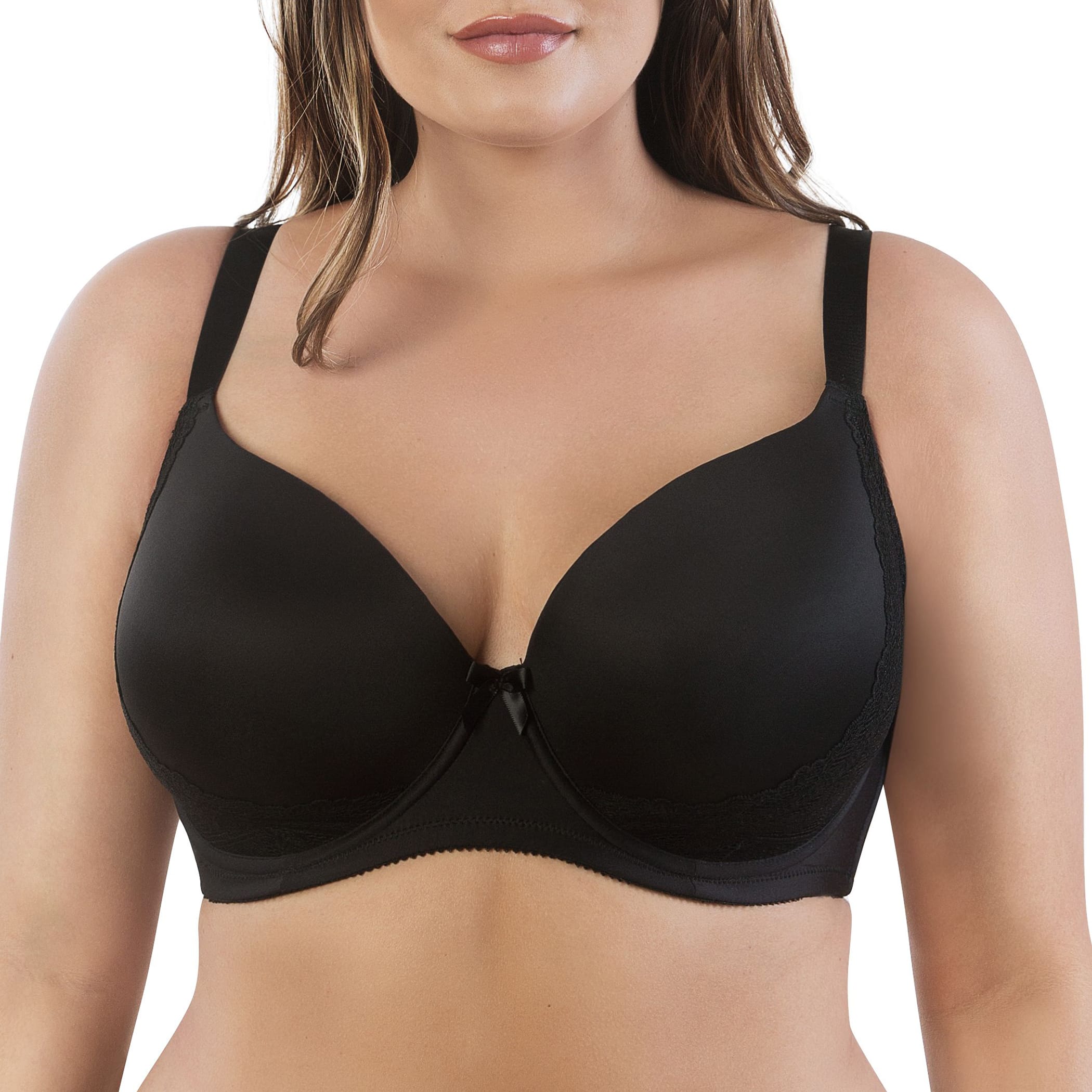 Casey Plunge Molded T-Shirt Bra - Black