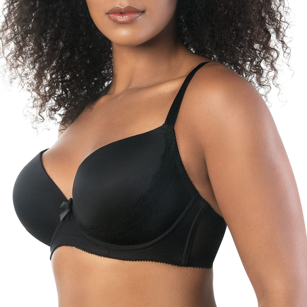 Casey Plunge Molded T-Shirt Bra - Black