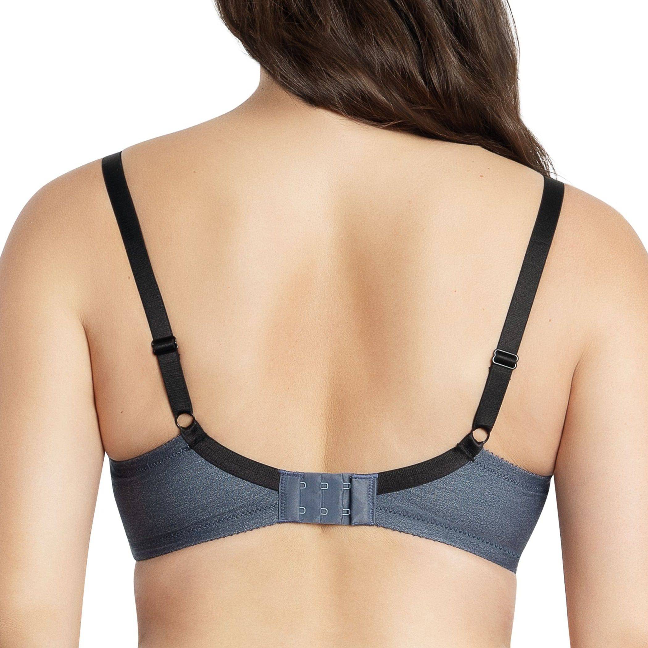 Casey Full Bust Padded Plunge T-Shirt Bra - Dark Blue Denim