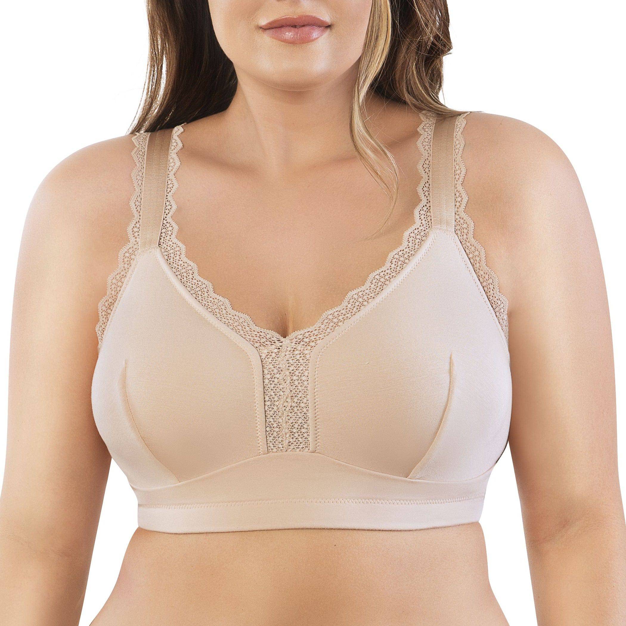 Dalis Wire-Free Full Bust Bralette - Bare