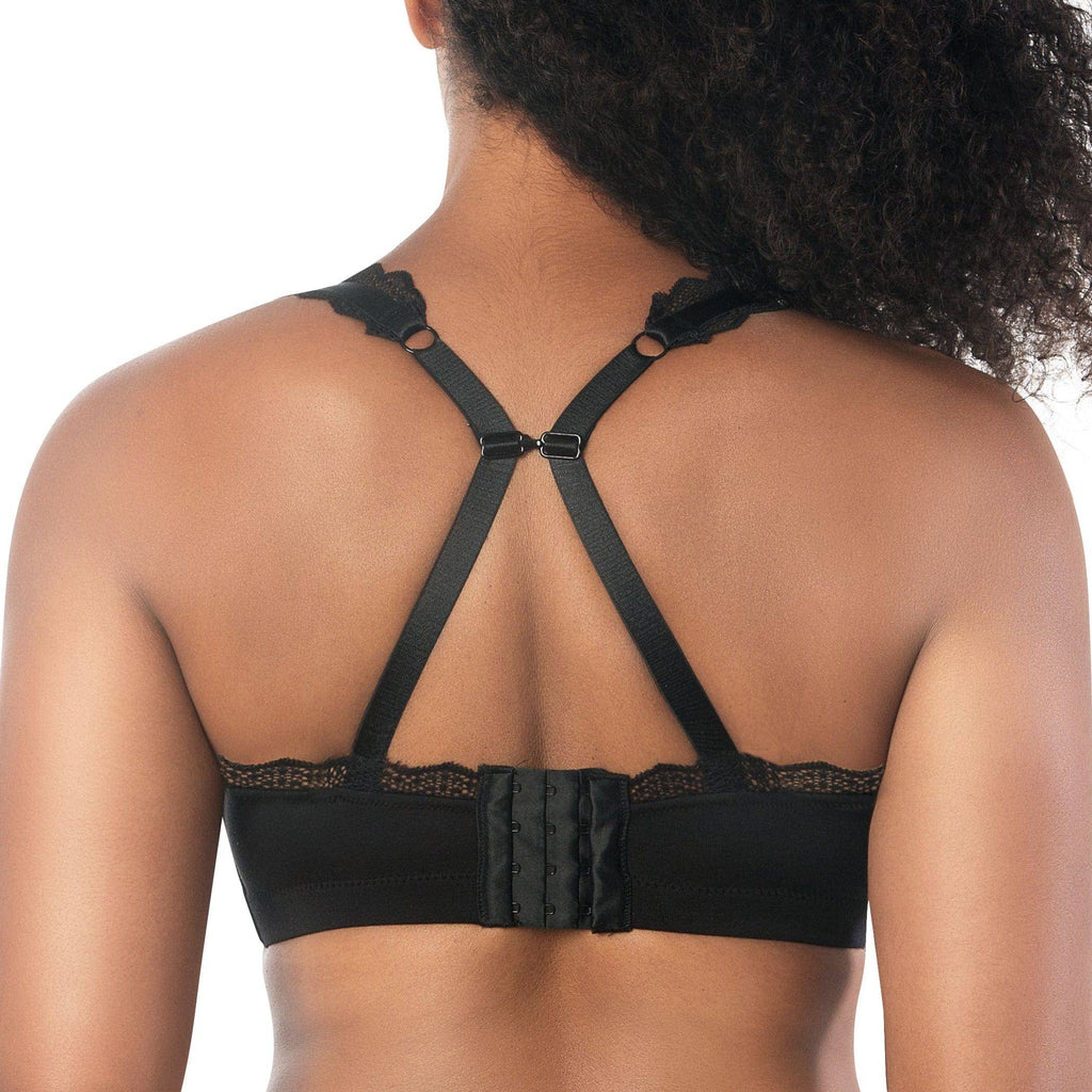 Dalis Wire-Free Full Bust Bralette - Black