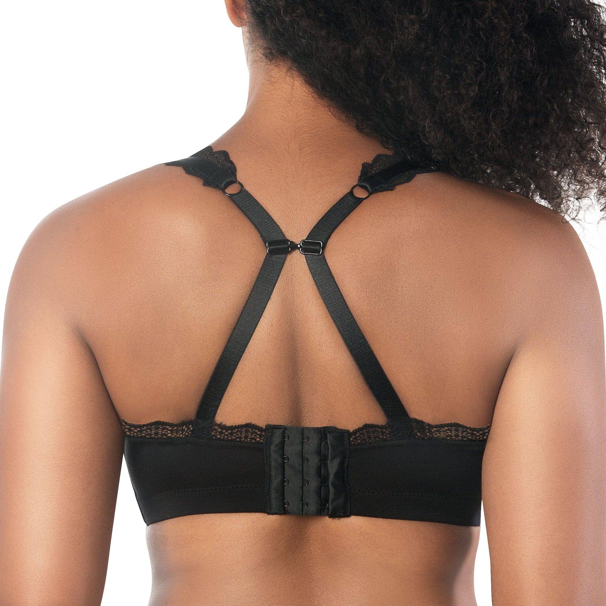 Dalis Wire-Free Full Bust Bralette - Black