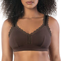 Dalis Wire-Free Full Bust Bralette - Deep Nude