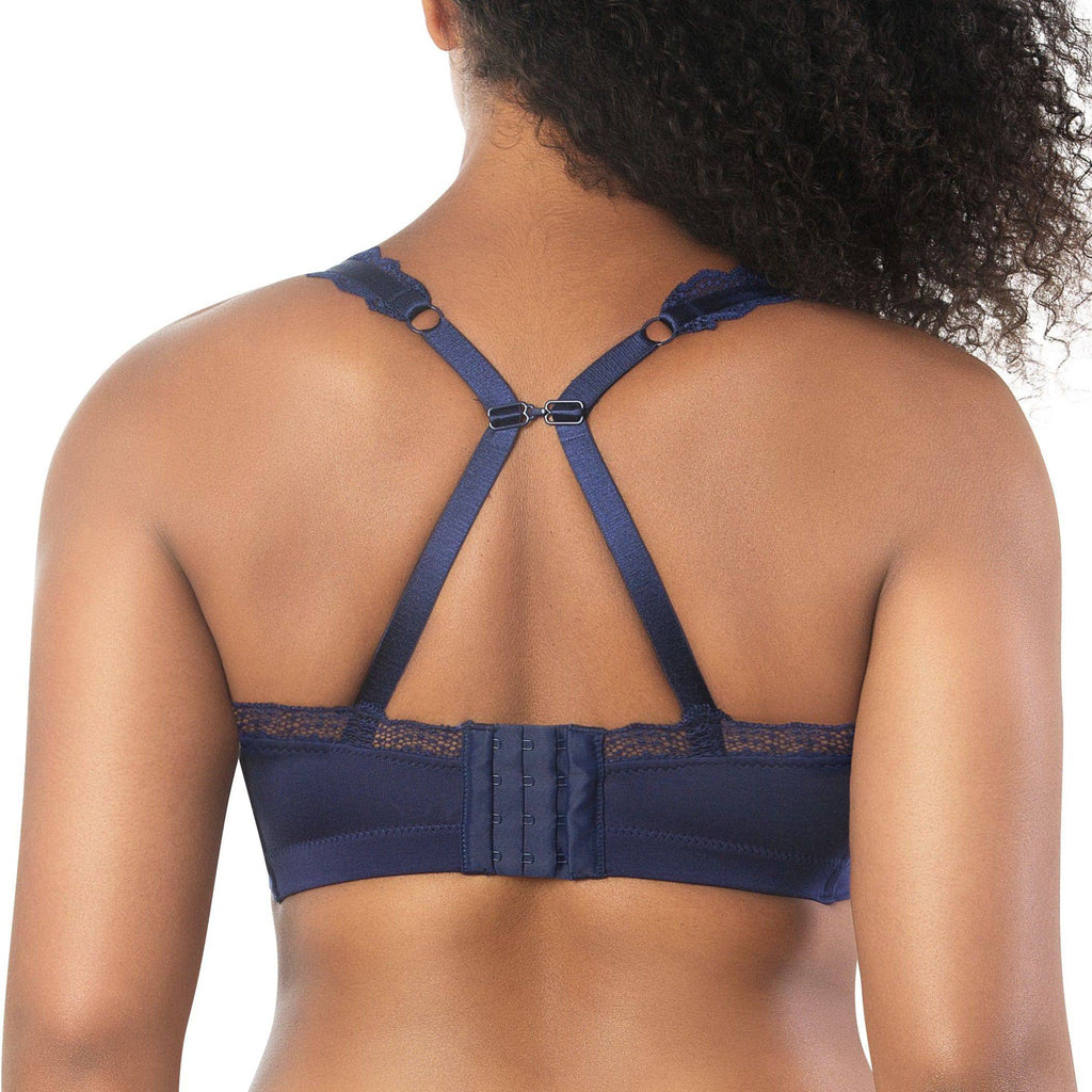 Dalis Wire-Free Full Bust Bralette - Navy