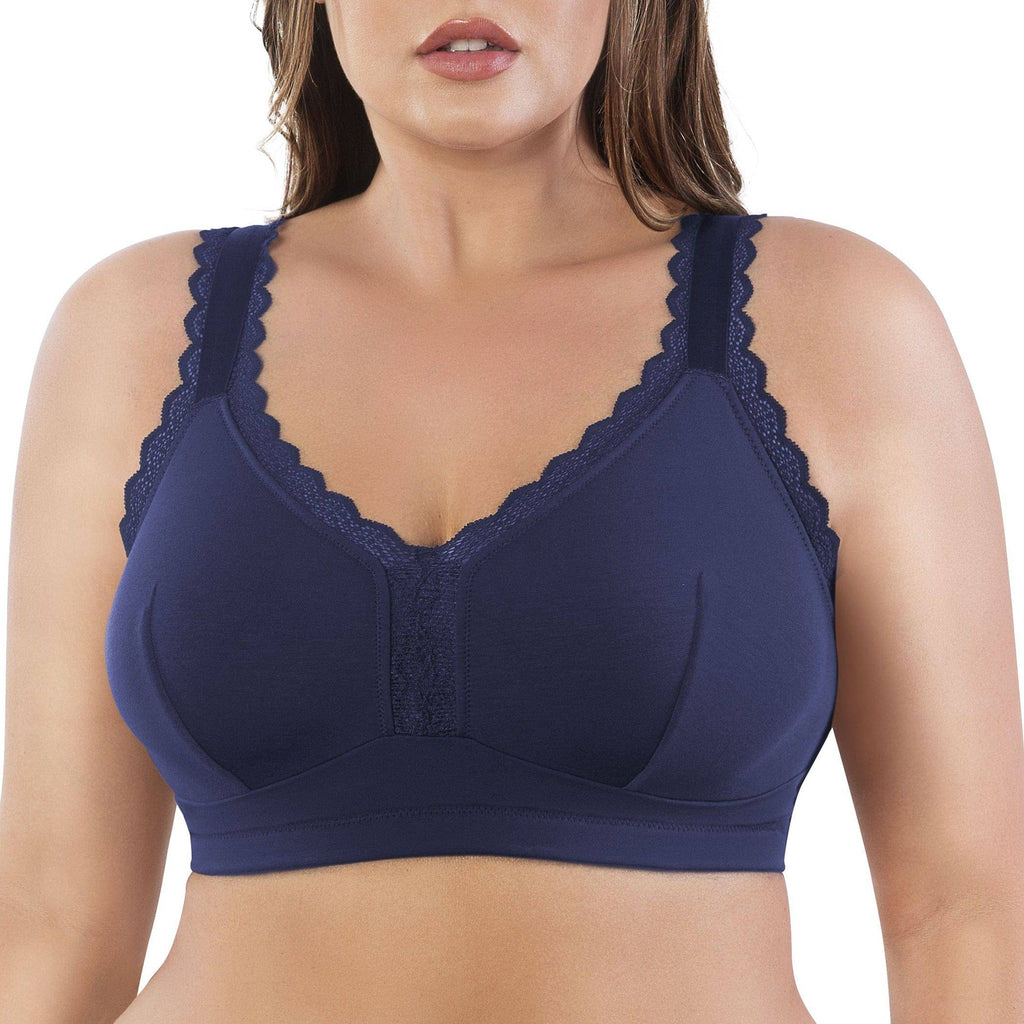 Dalis Wire-Free Full Bust Bralette - Navy
