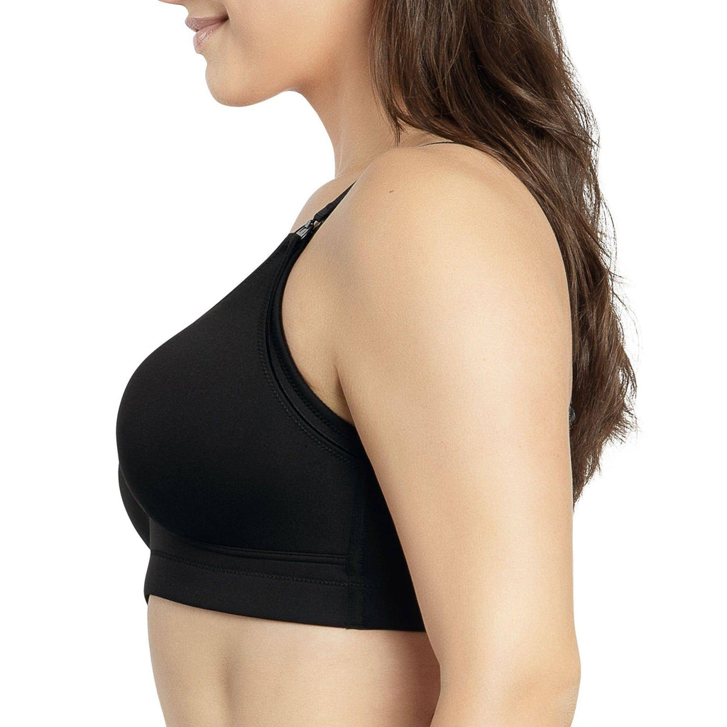 Erika Wire-Free Full Bust Nursing Bra - Black