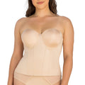 Elise Full Bust Padded Strapless Bustier - Bare