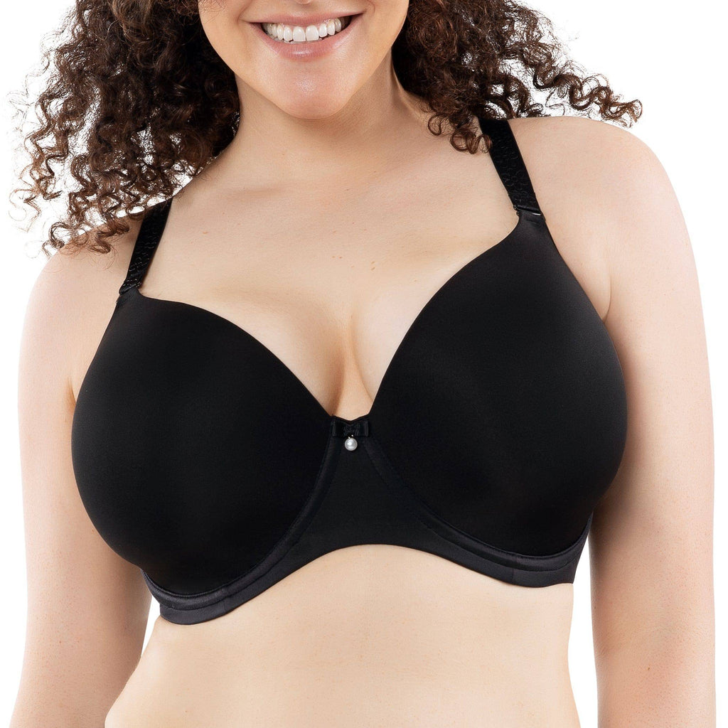 Elise Underwire Full Bust Everyday T-Shirt Bra - Black