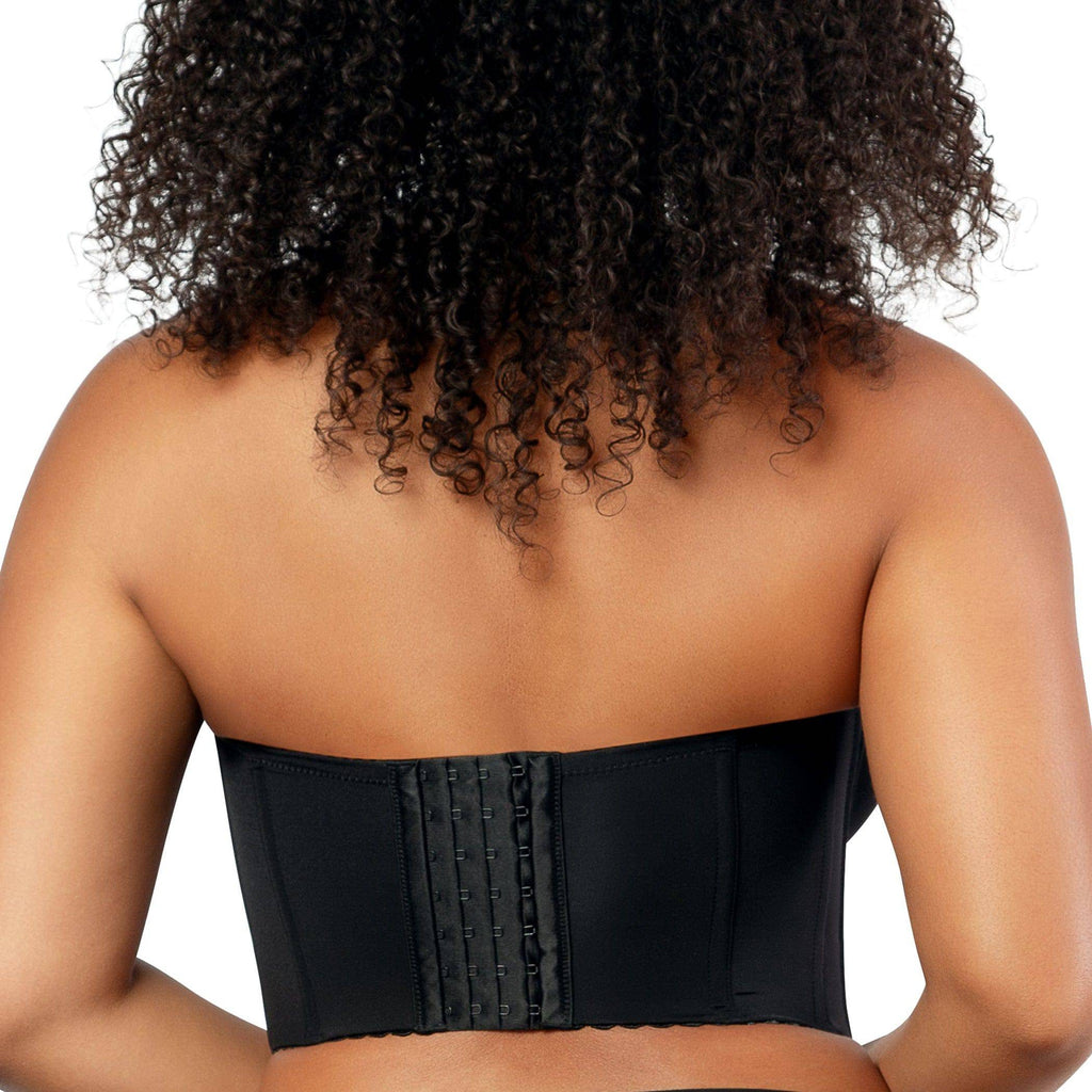 Elissa Full Bust Longline Strapless Bra - Black