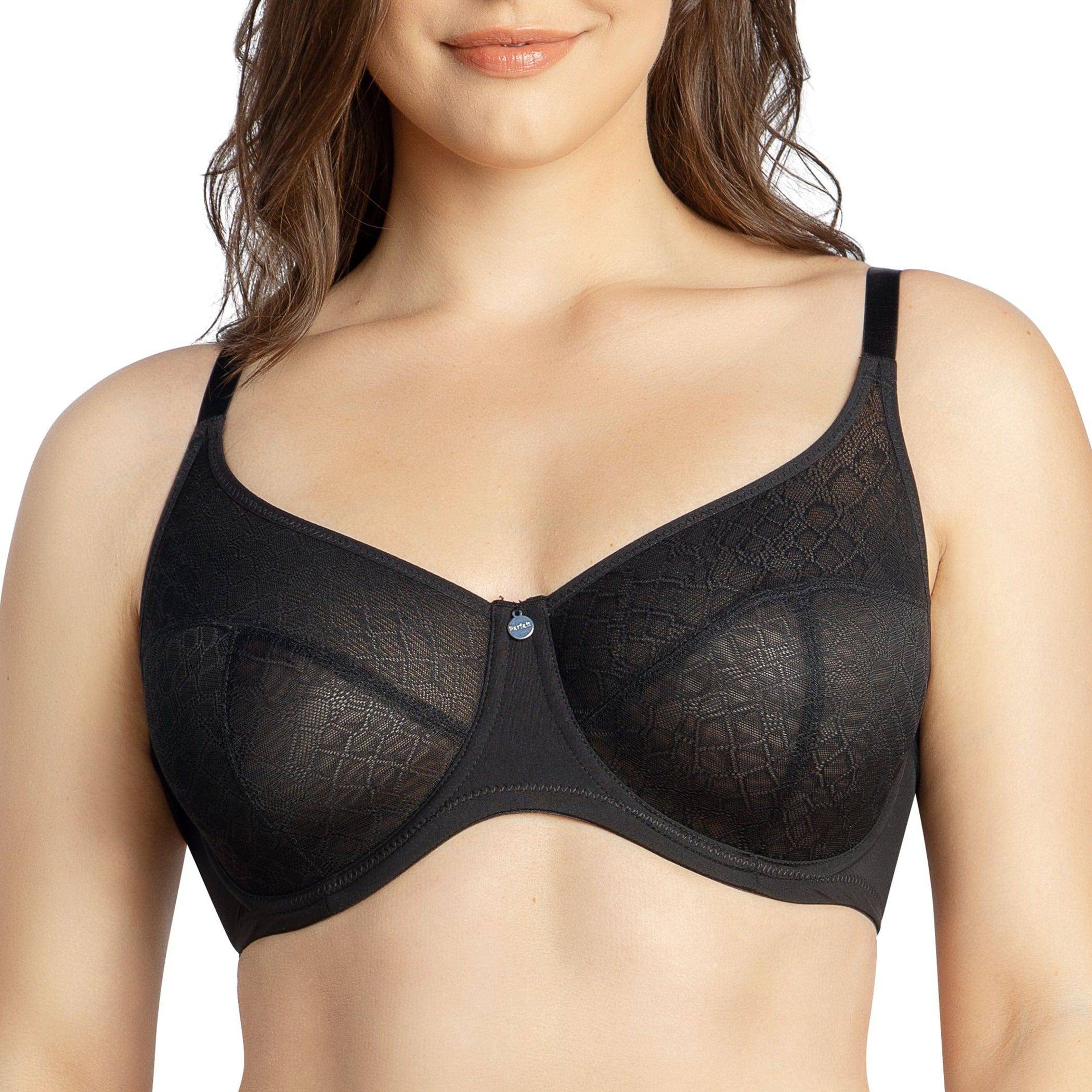 Enora Minimizer Full Bust Supportive Bra - Black
