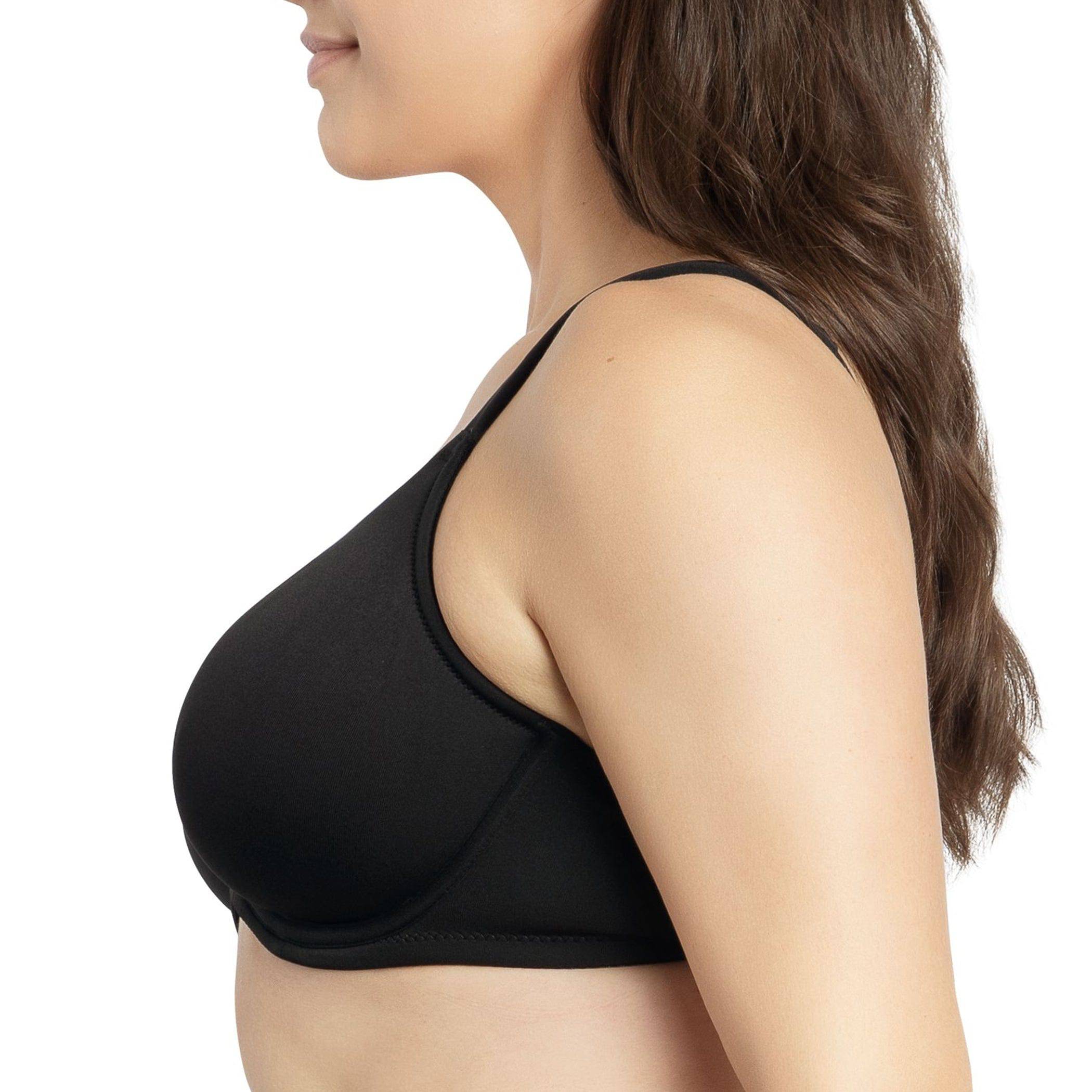 Erika Full Bust Unlined Molded Bra - Black