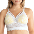 Mia Wire-Free Full Bust Bralette - Pearl White