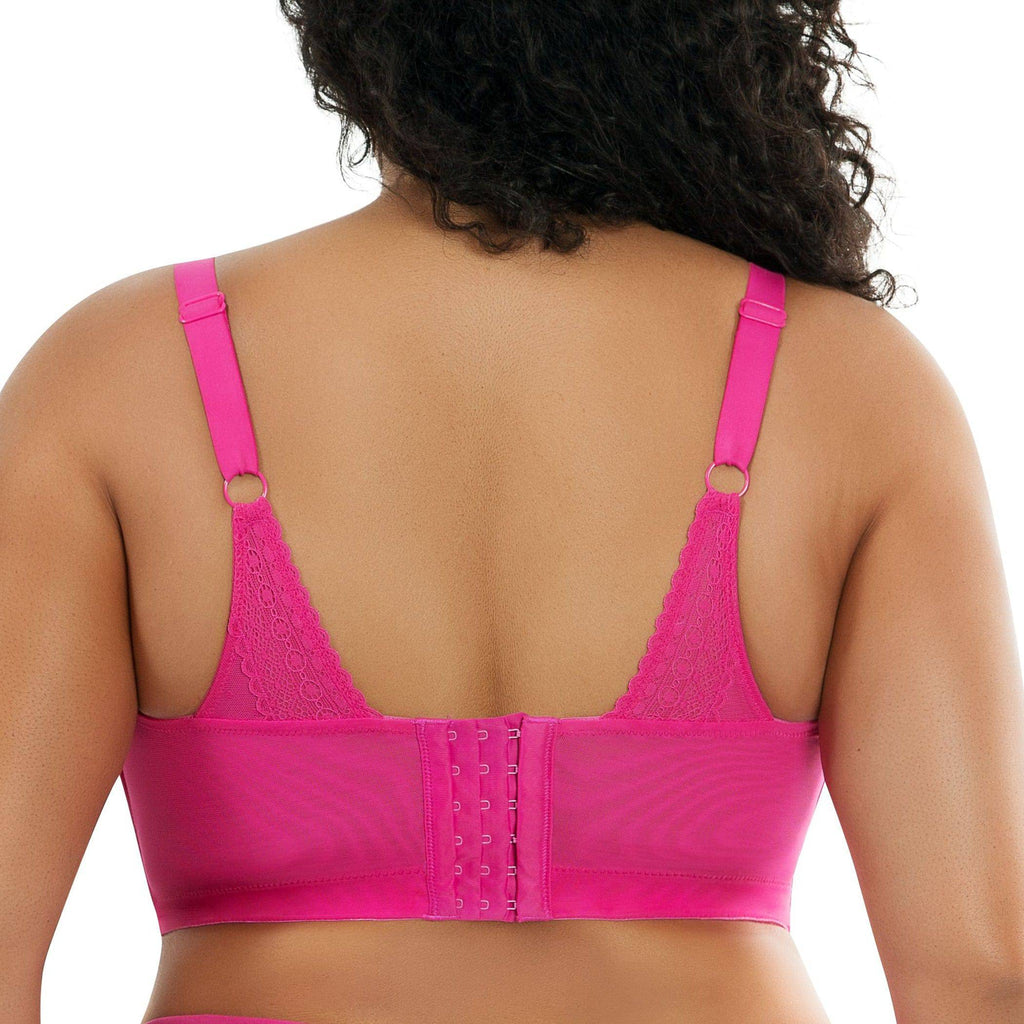 Mia Wire-Free Full Bust Padded Bralette - Bright pink