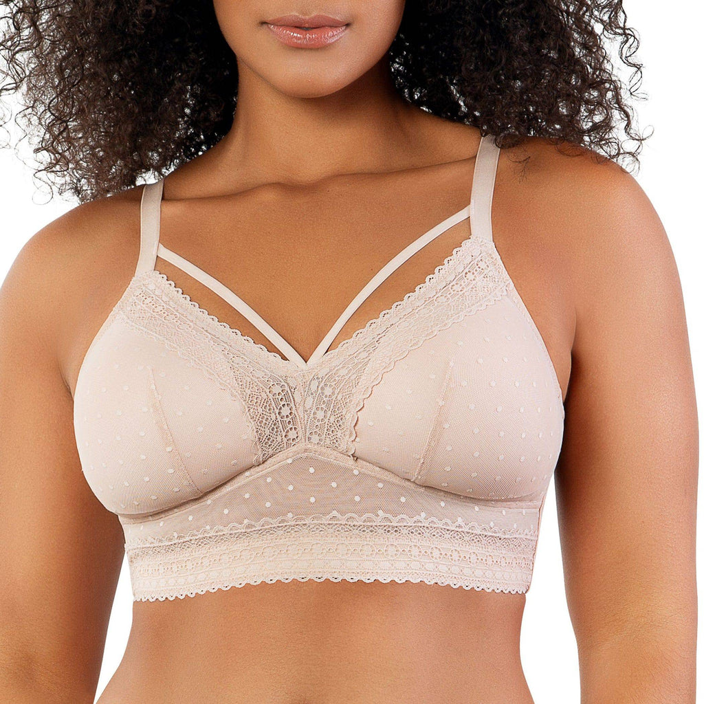 Mia Wire-Free Full Bust Padded Bralette - Cameo Rose