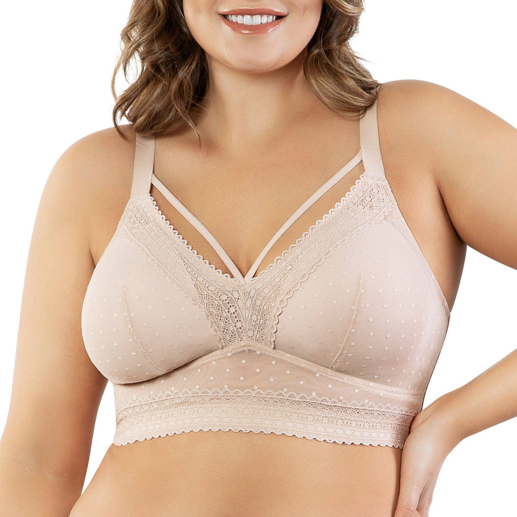 Mia Wire-Free Full Bust Padded Bralette - Cameo Rose
