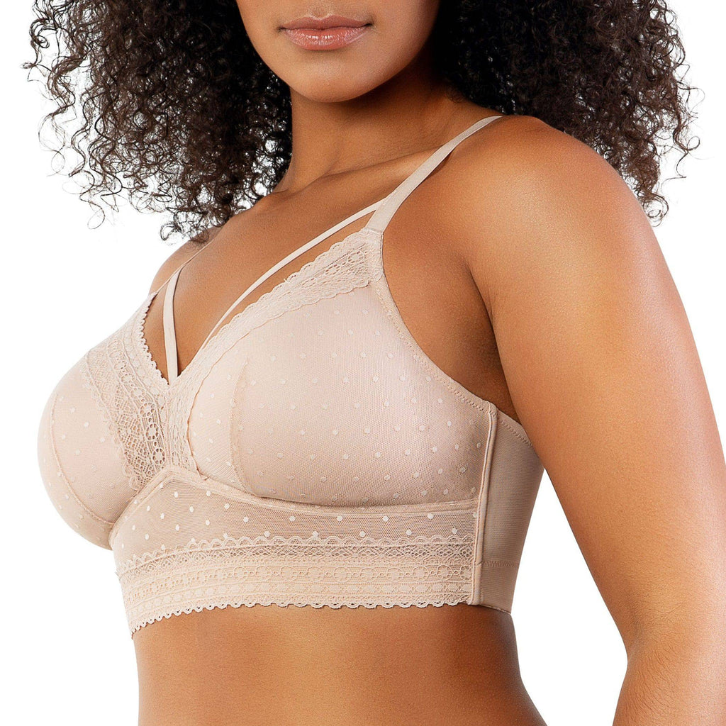 Mia Wire-Free Full Bust Padded Bralette - Cameo Rose
