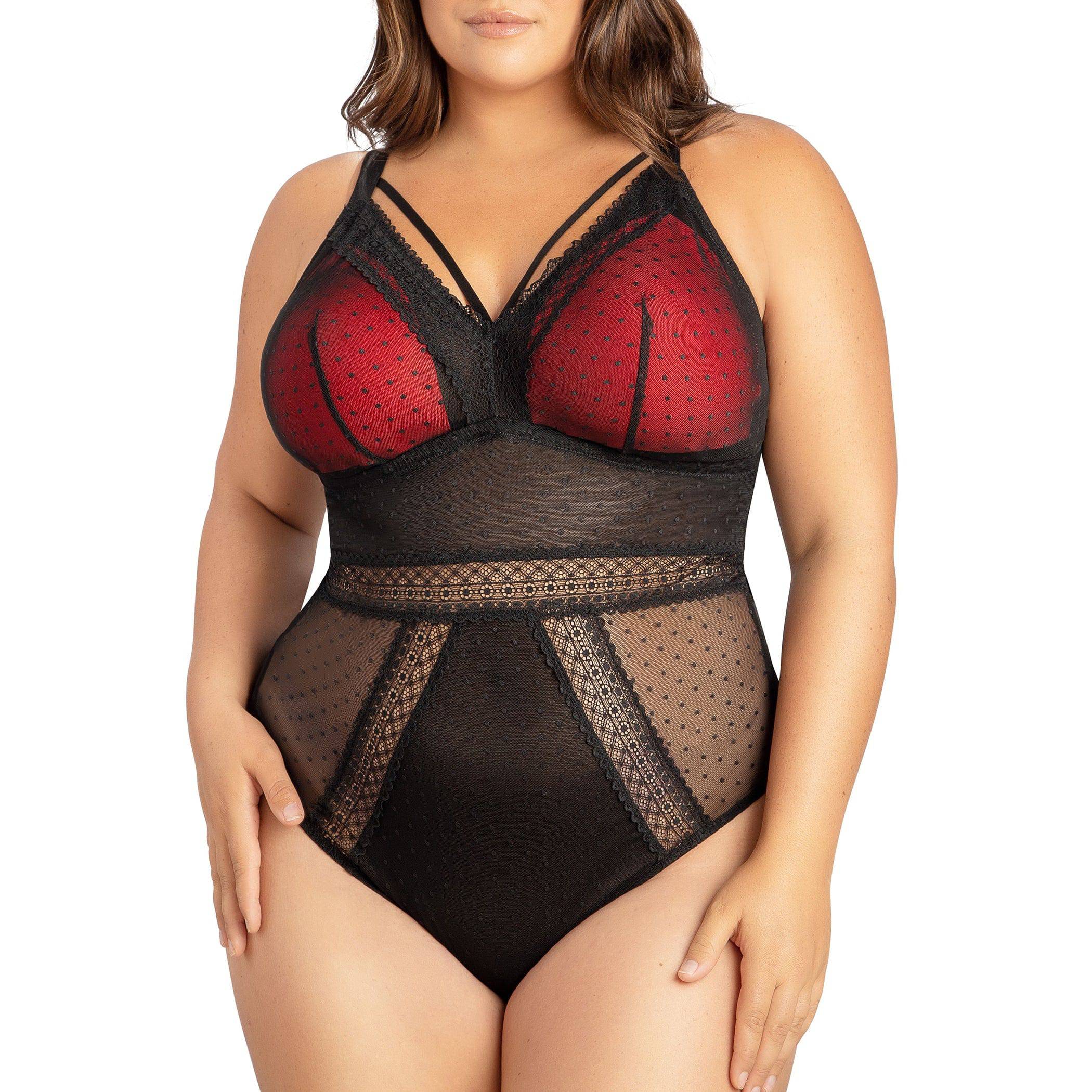 Mia Wire-Free Full Bust Bodysuit - Black