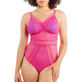Mia Wire-Free Full Bust Bodysuit - Bright Pink