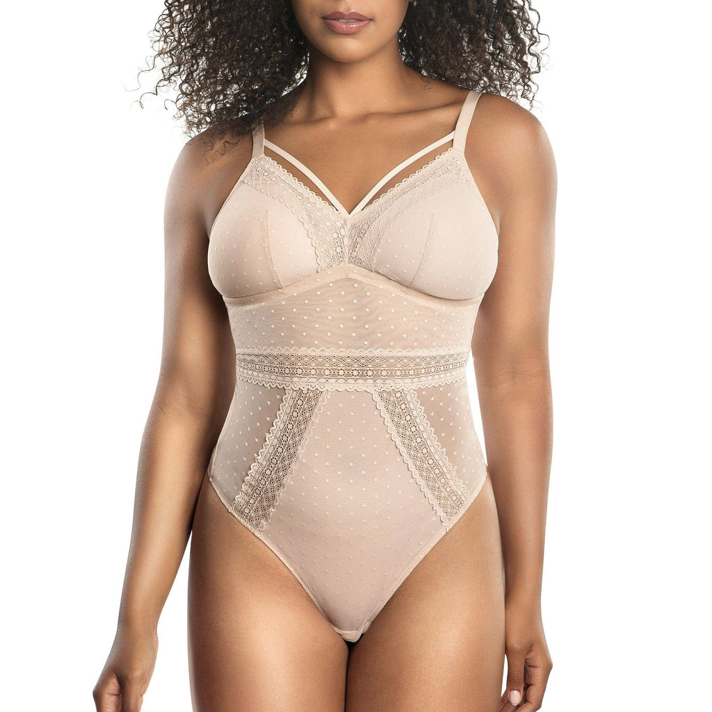 Mia Wire-Free Full Bust Bodysuit - Cameo Rose