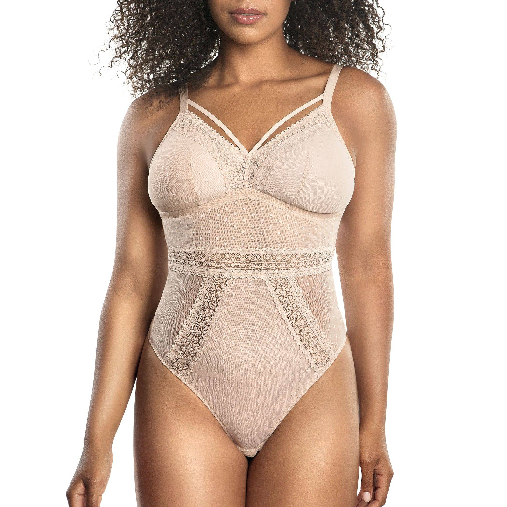 Mia Wire-Free Full Bust Bodysuit - Cameo Rose