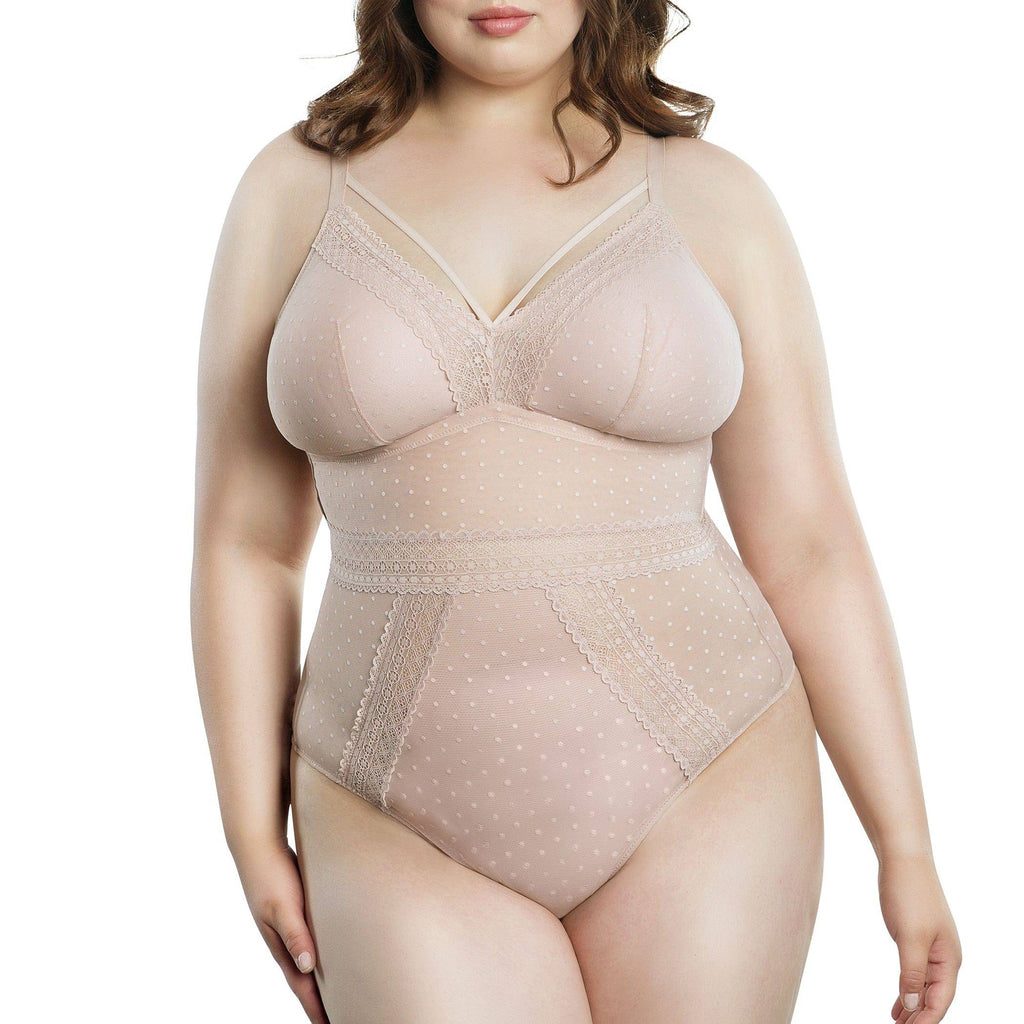 Mia Wire-Free Full Bust Bodysuit - Cameo Rose
