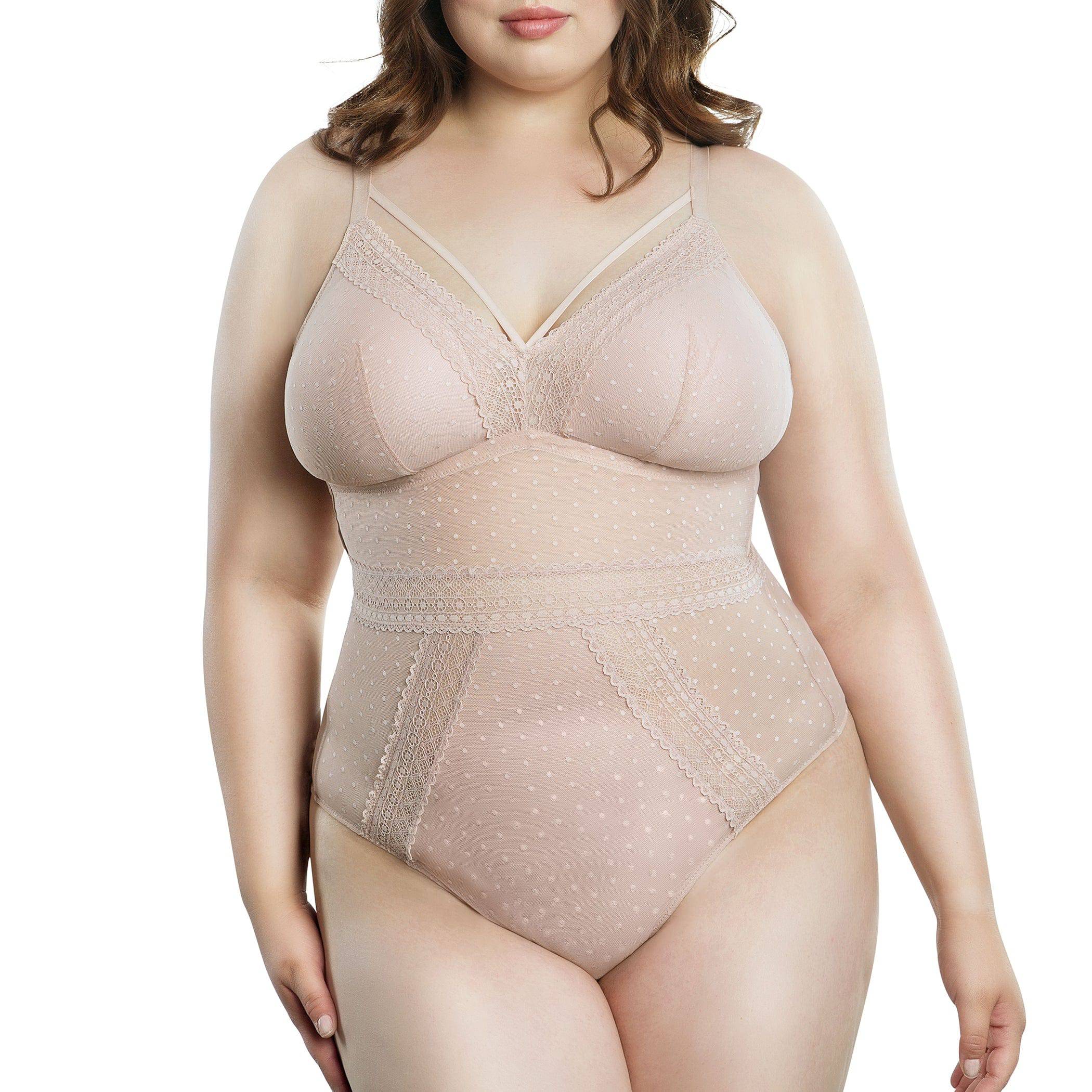 Mia Wire-Free Full Bust Bodysuit - Cameo Rose