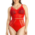 Mia Wire-Free Full Bust Bodysuit - Racing Red
