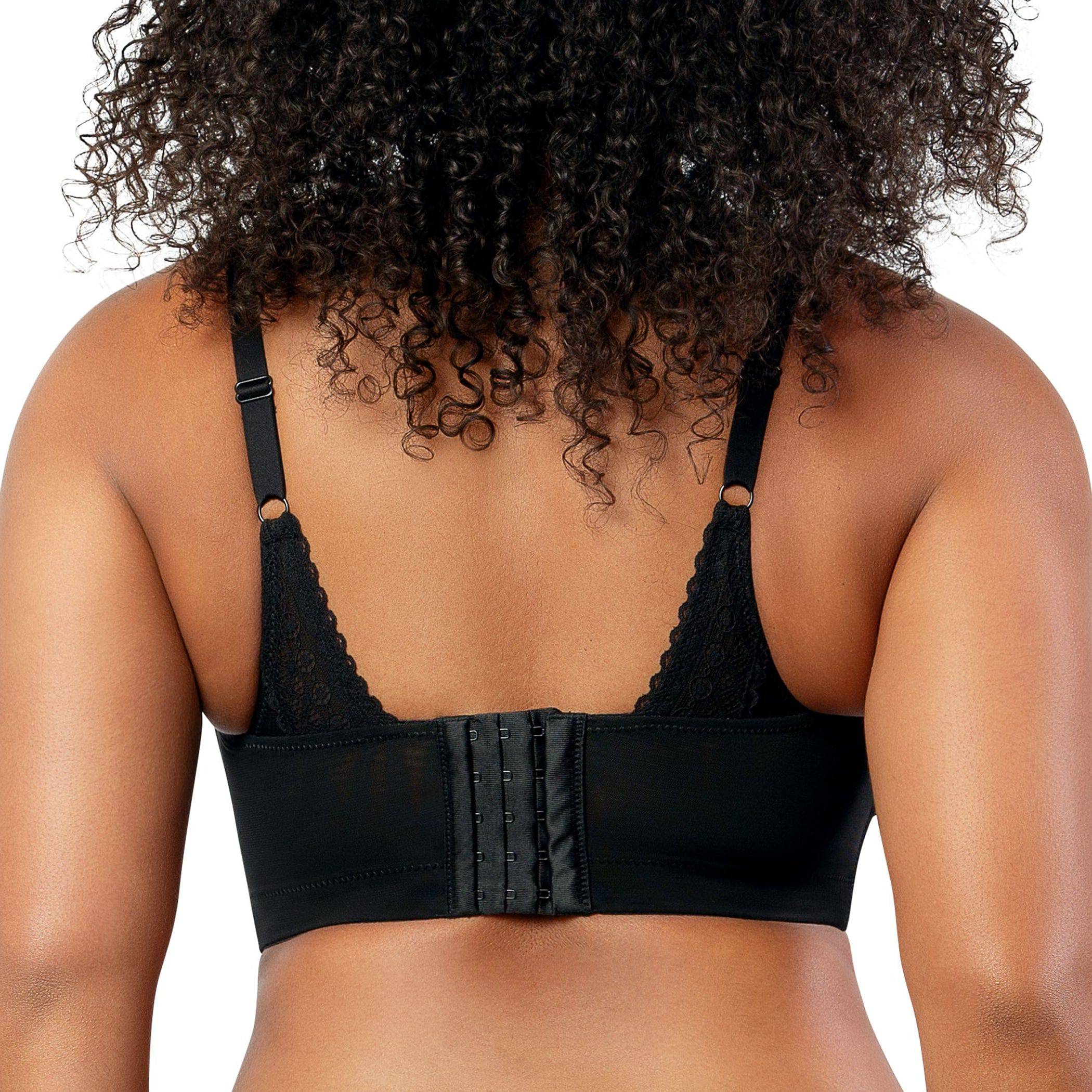 Mia Wire-Free Full Bust Padded Bralette - Black