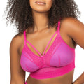 Mia Wire-Free Full Bust Padded Bralette - Bright pink