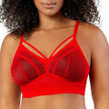 Mia Wire-Free Full Bust Padded Bralette - Racing Red