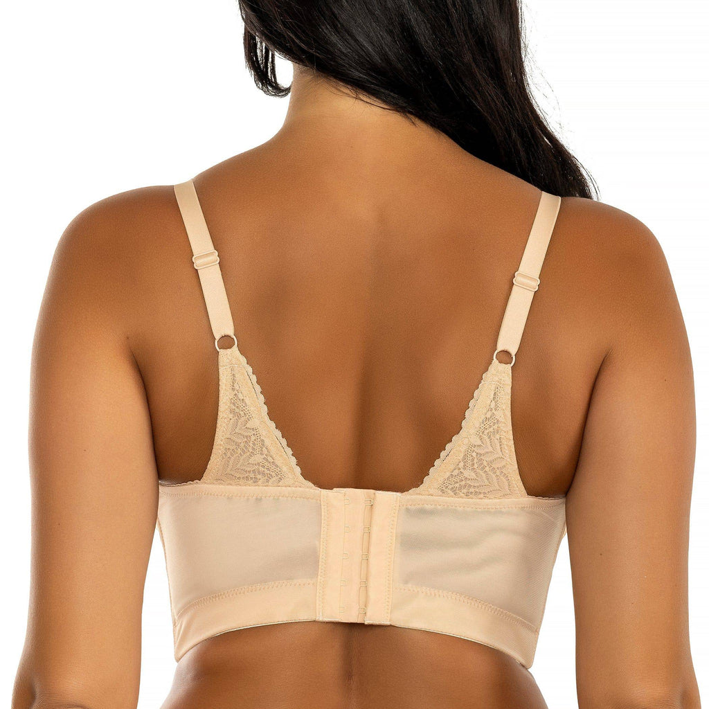 Mia Wire-Free Full Bust Lace Bralette - Bare